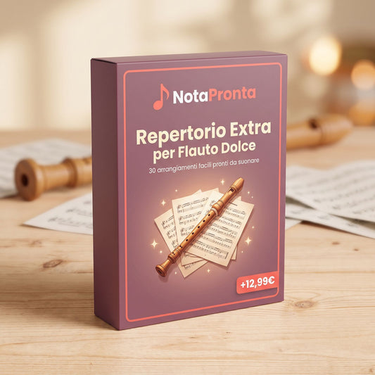 NotaPronta — Repertorio Extra per Flauto Dolce